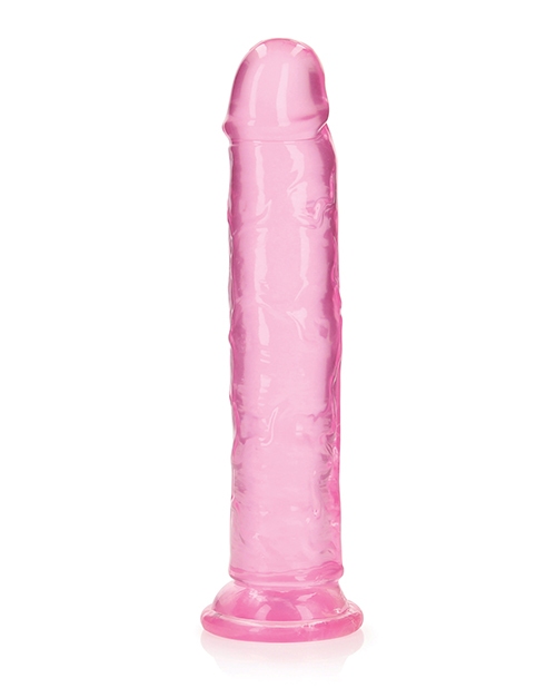 Order Shots RealRock Crystal Clear 9" Straight Dildo w/Suction Cup - Pink online
