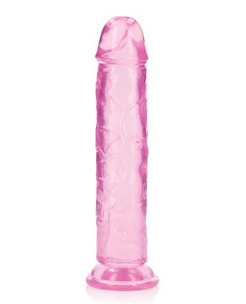 Order Shots RealRock Realistic Crystal Clear 10" Straight Dildo - Pink online