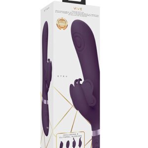 Shop Shots Vive Etsu Pulse G-Spot Rabbit w/Interchangeable Clitoral Attachments - Purple online