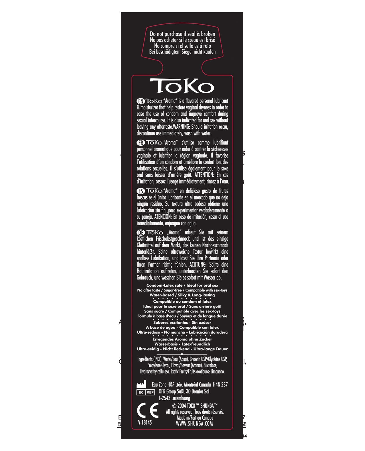 Shunga Toko Aroma Lubricant - 5.5 oz Coconut Thrills for sale