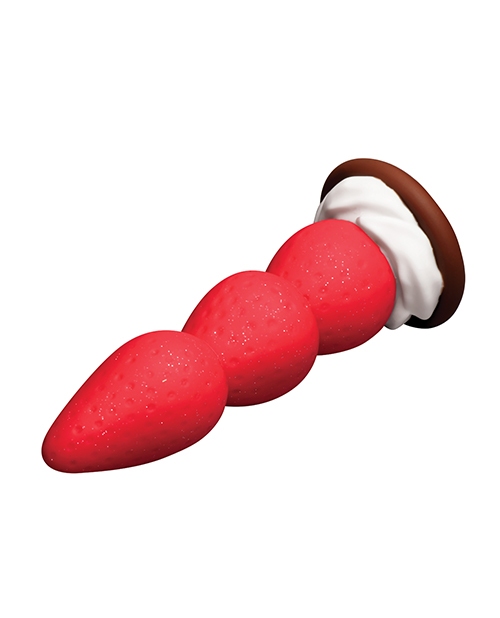 Simply Sweet Strawberry Sweet Cream Premium Silicone Dildo for sale