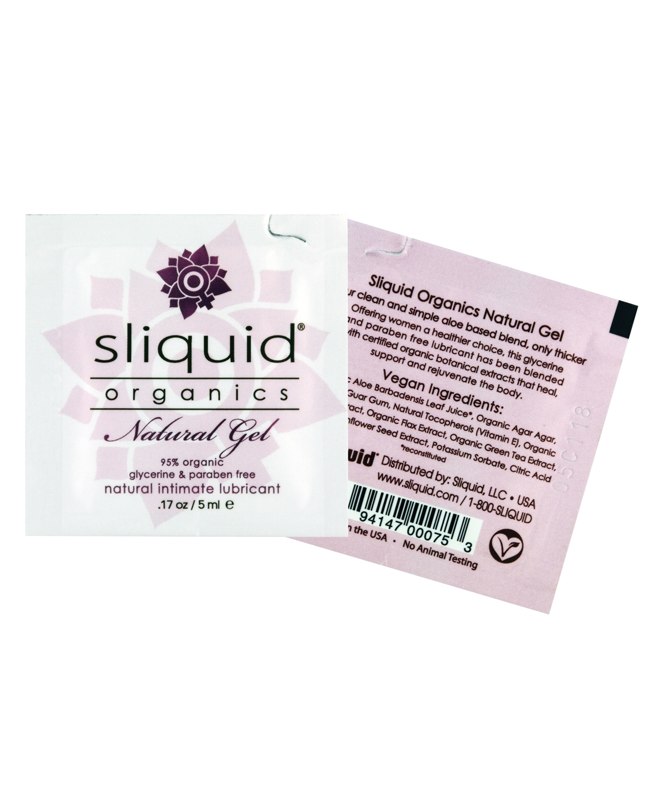 Order Sliquid Organics Natural Lubricating Gel - .17 oz Pillow online