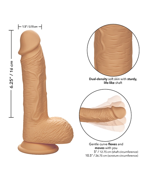 Buy Studs Dual Density Silicone 6.25" Dildo - Ivory