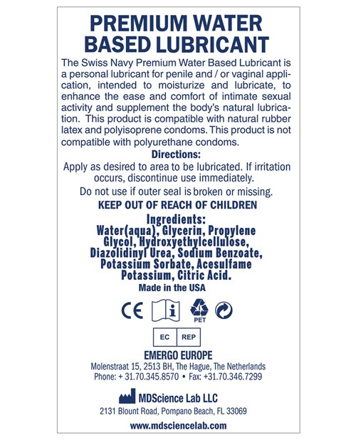Order Swiss Navy Water Based Lube - 2 oz online