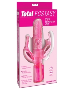 Shop Total Ecstasy Triple Stimulator Vibe - Pink online