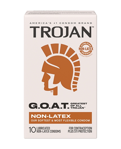 Shop Trojan G.O.A.T. Non-Latex Lubricated Condoms - Box of 10 online
