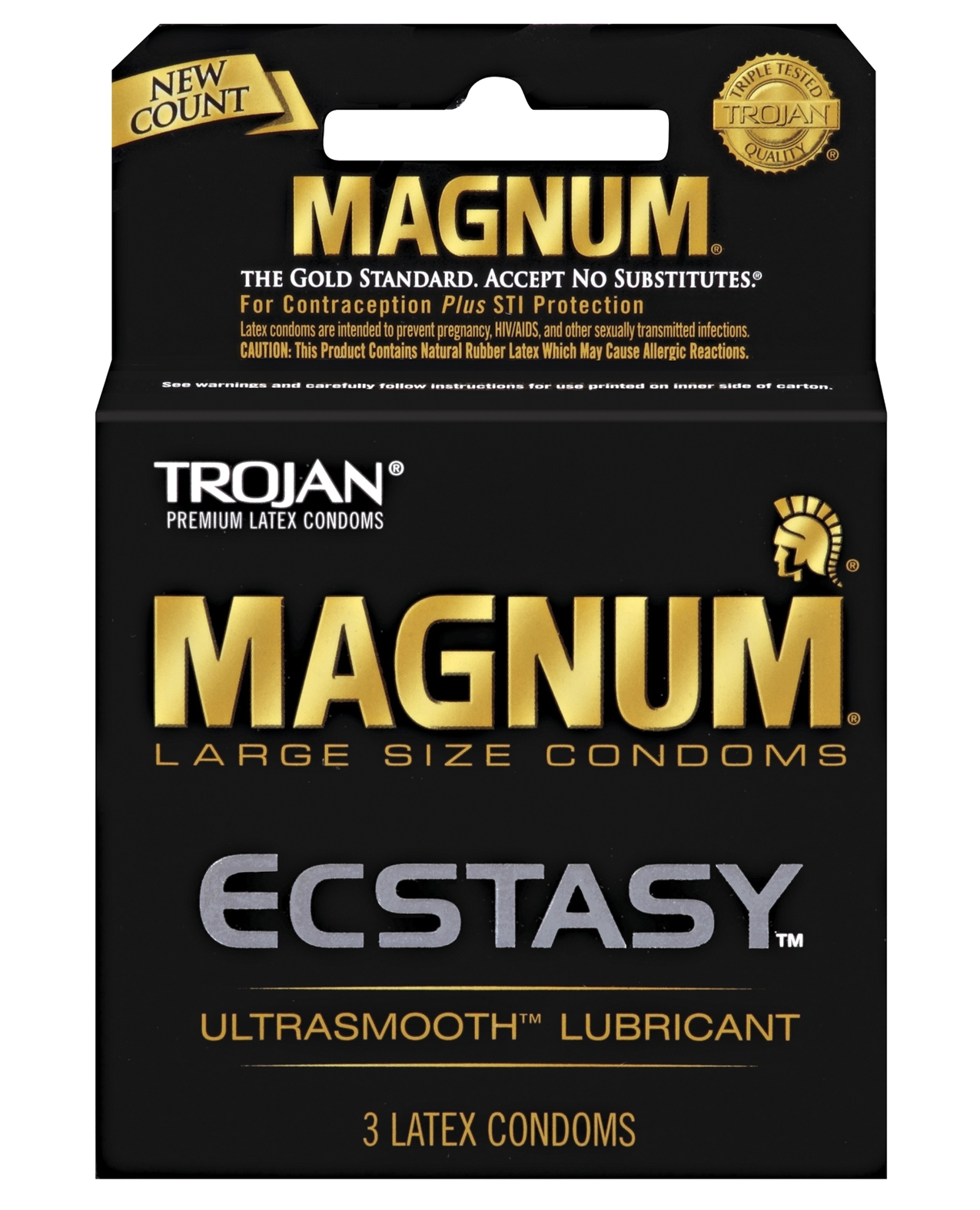 Shop Trojan Magnum Ecstasy Condoms - Box of 3 online