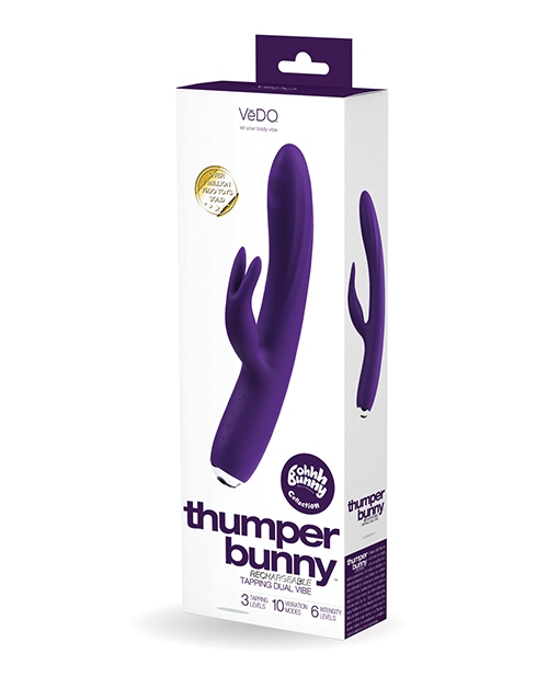 Shop VeDO Thumper Bunny Rechargeable Dual Vibe - Deep Purple online