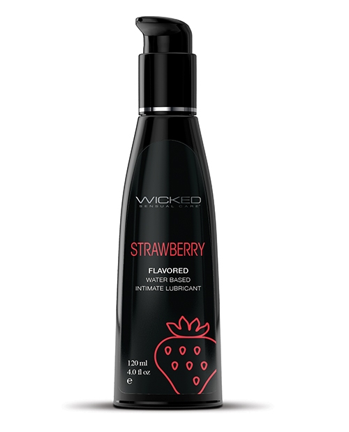 Shop Wicked Sensual Care Aqua Water Based Lubricant - 4 oz Strawberry online