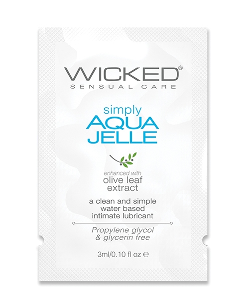 Shop Wicked Sensual Care Simply Aqua Jelle Water Based Lubricant - .1 oz online