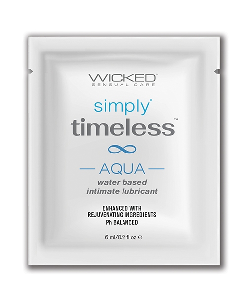 Shop Wicked Sensual Care Simply Timeless Aqua Water Based Lubricant - .2 oz online