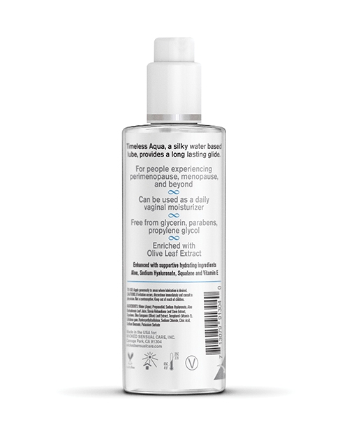 Order Wicked Sensual Care Simply Timeless Aqua Water Based Lubricant - 4 oz online