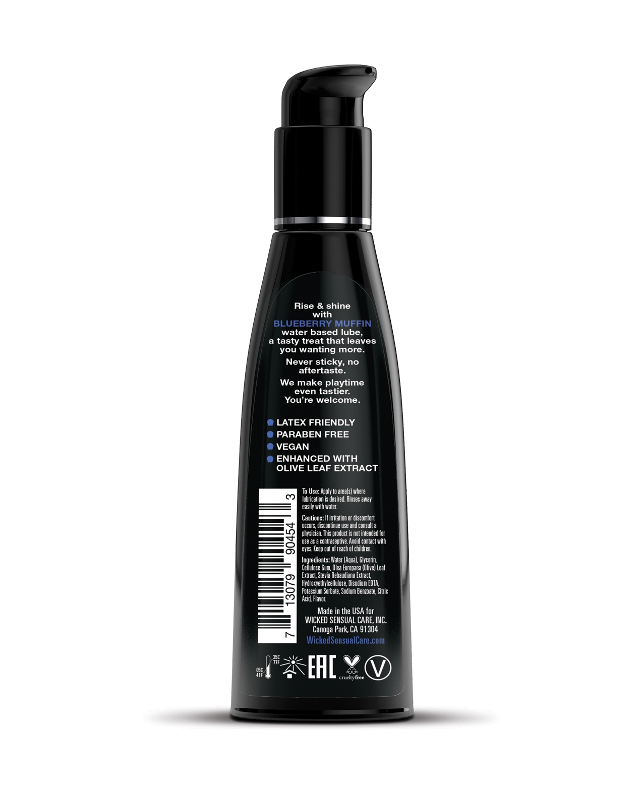 Order Wicked Sensual Care Water Based Lubricant - 4 oz Blueberry Muffin online