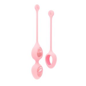 Biird Yonii 2 Piece Rose Quartz Eggs Set Kegel Exercises