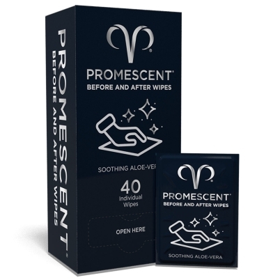 Promescent Before & After Wipes 40ct intimate cleansers and personal cleansing care by Promescent.