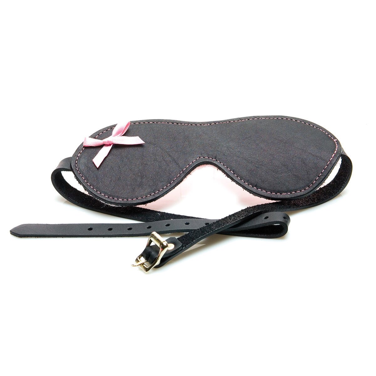 Sex Kitten Leather Buckle Blindfold luxury blindfold for adult sensory play