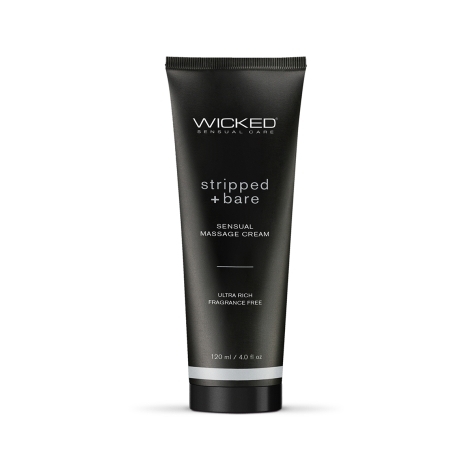 Buy Wicked Massage Cream Stripped Bare 4oz intimate moisturizer for her.