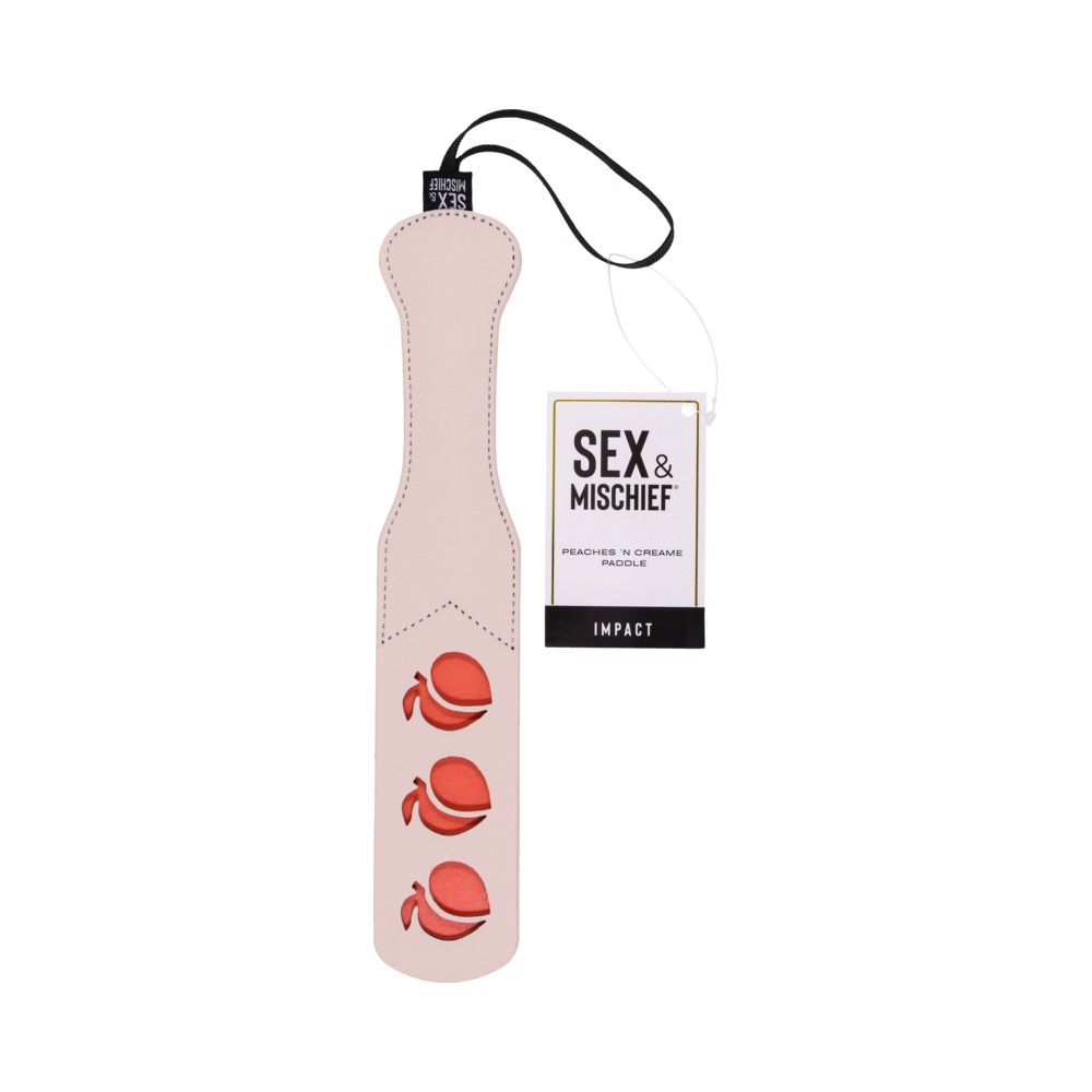 Buy  Sportsheets Sex & Mischief Peaches n CreaMe Paddle book for her.