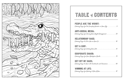 Buy  BITE ME, I'm Coloring Book book for her.