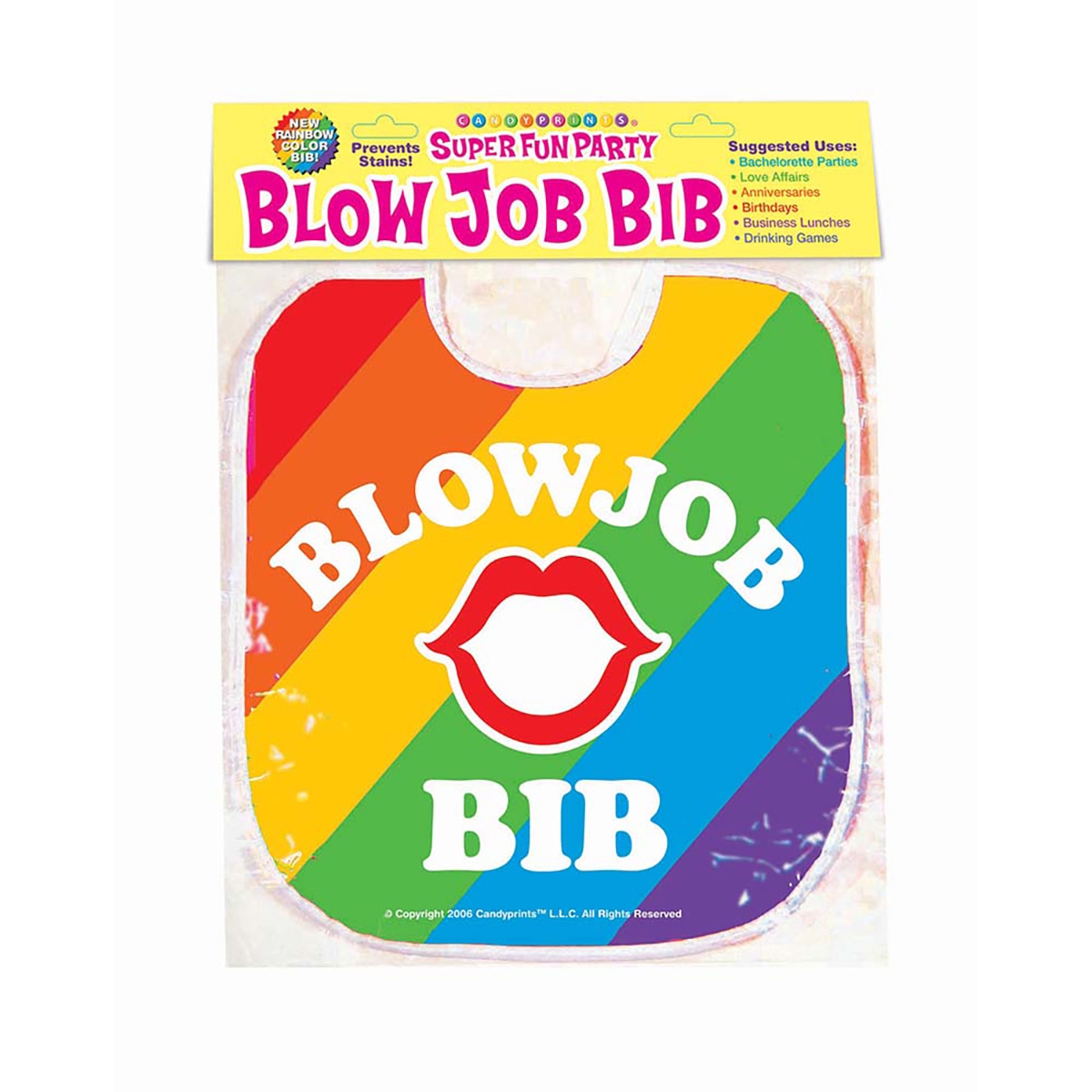 Buy  Blow Job Bib Rainbow book for her.