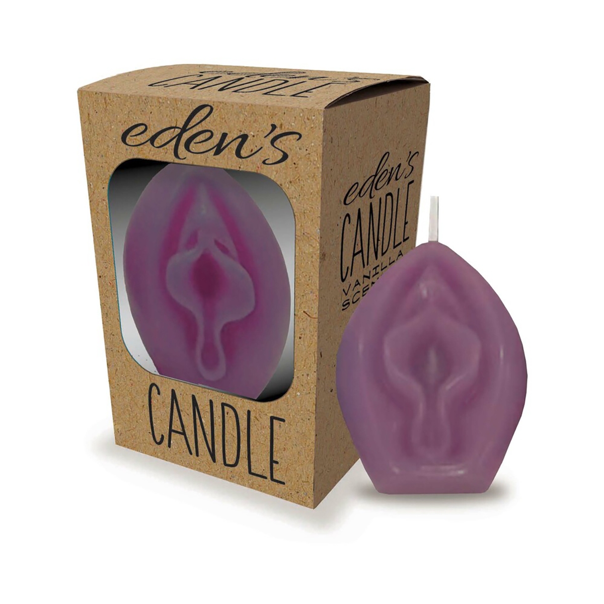 Buy  Eden's Vagina Candle Eggplant book for her.
