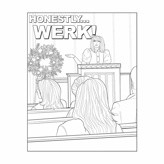 Buy  The Official Trixie and Katya Coloring Book book for her.