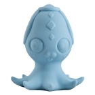 Cute Little Fuckers vibrator Princette Puppypus Platinum shown in hand for scale