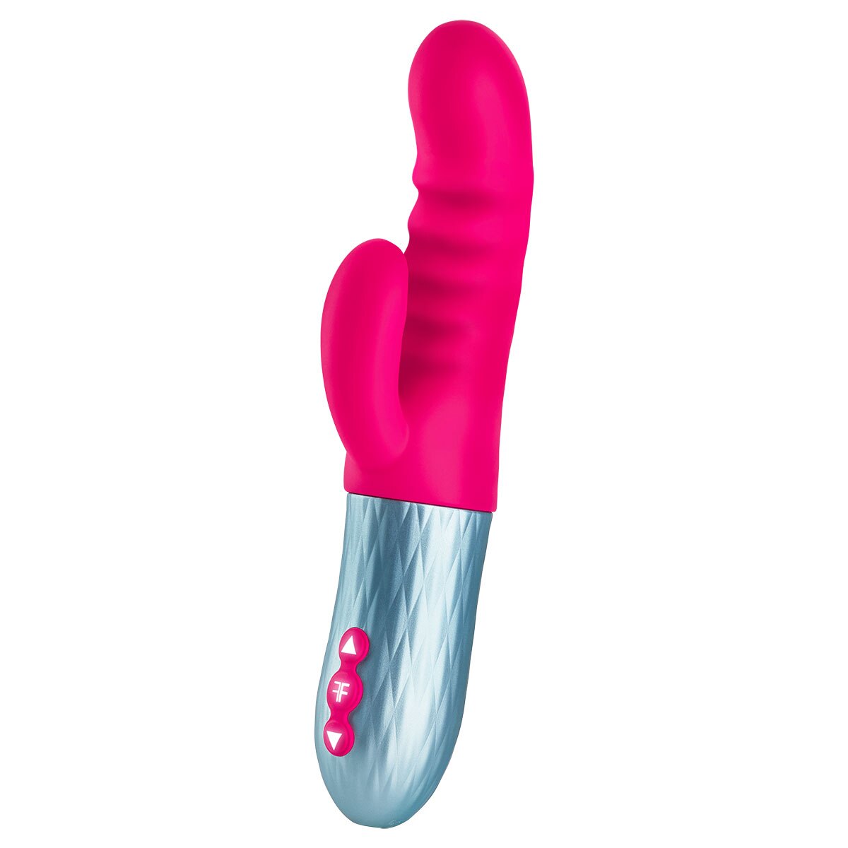 Close-up of the Pink Femme Funn vibrator for texture detail