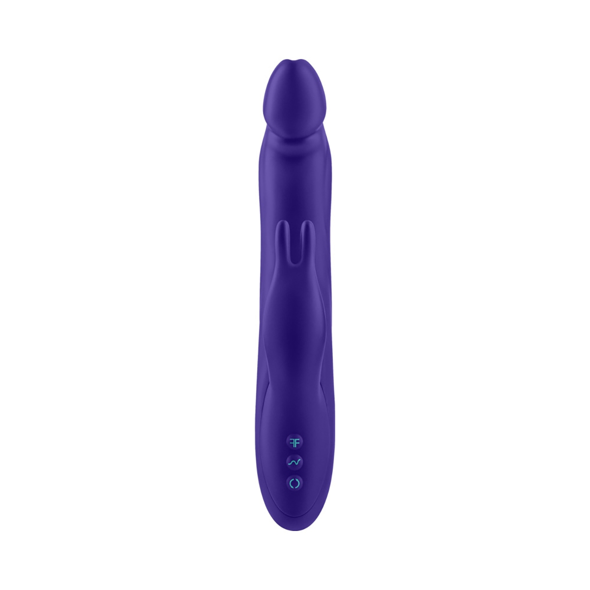 Angled view of the Purple Femme Funn vibrator designed for intimate use