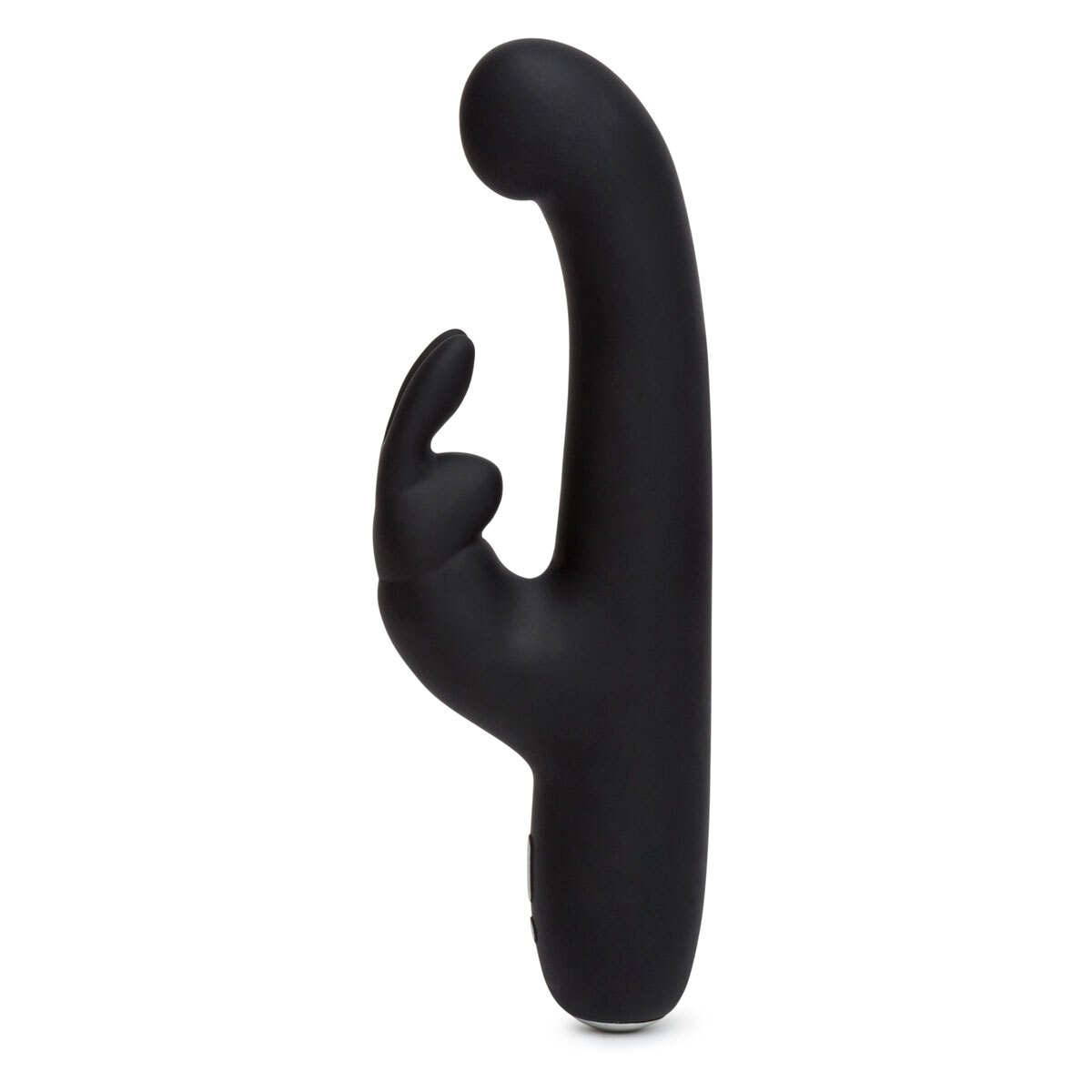 Product image of the Black Happy Rabbit vibrator on clean background