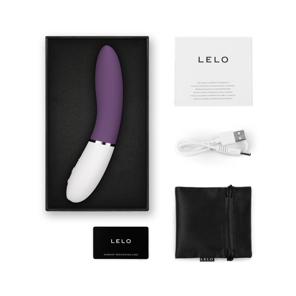 Close-up of the  LELO vibrator for texture detail