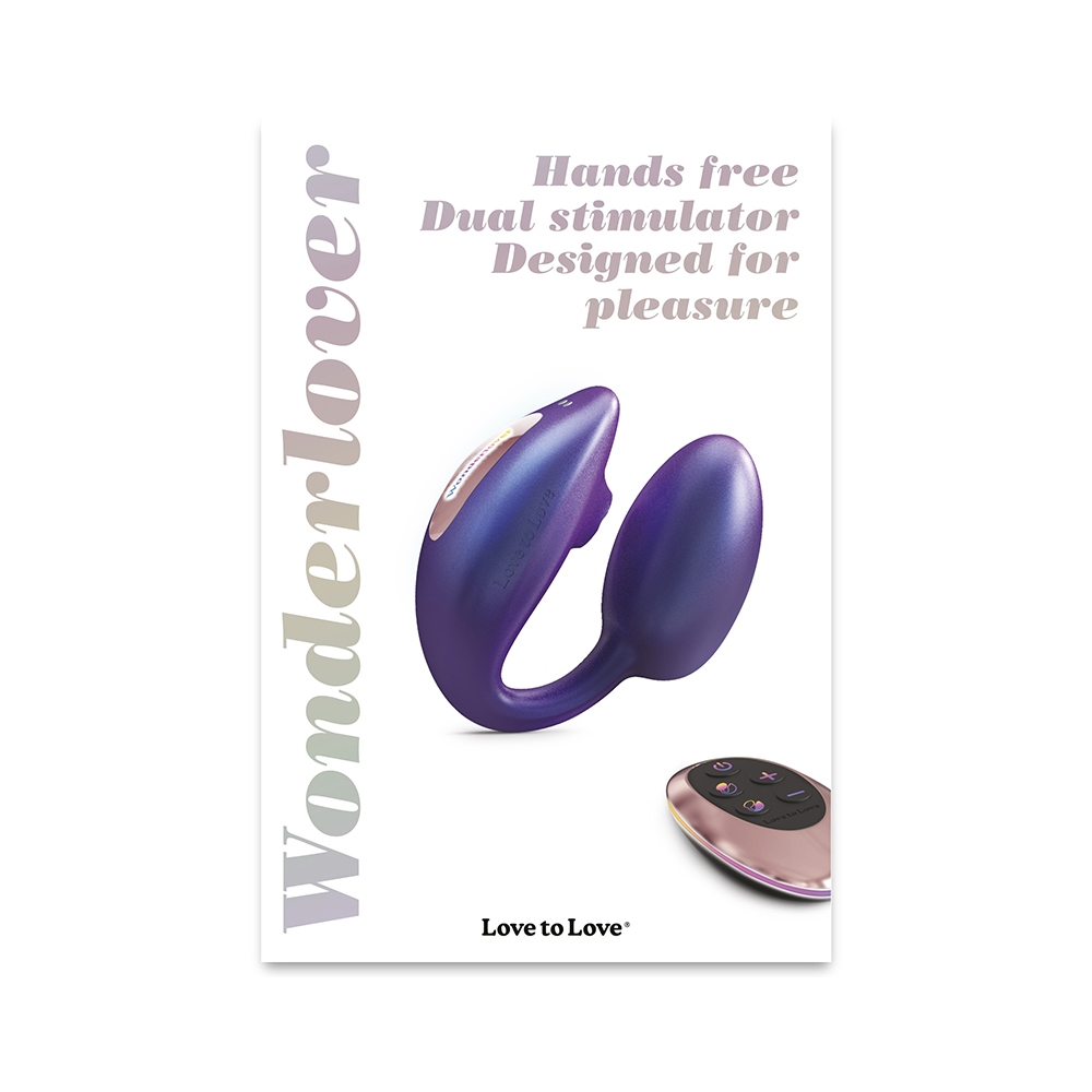 Fully assembled W Remote Lovely Planet vibrator with smooth exterior