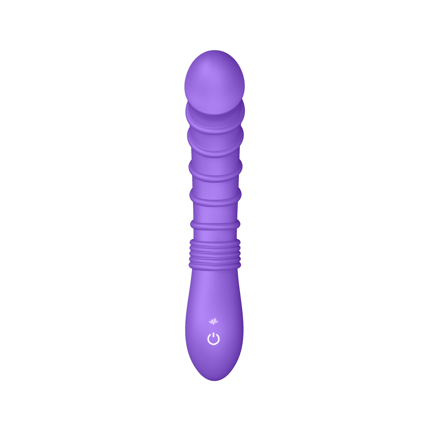 Close-up of the Purple Luv Inc vibrator for texture detail