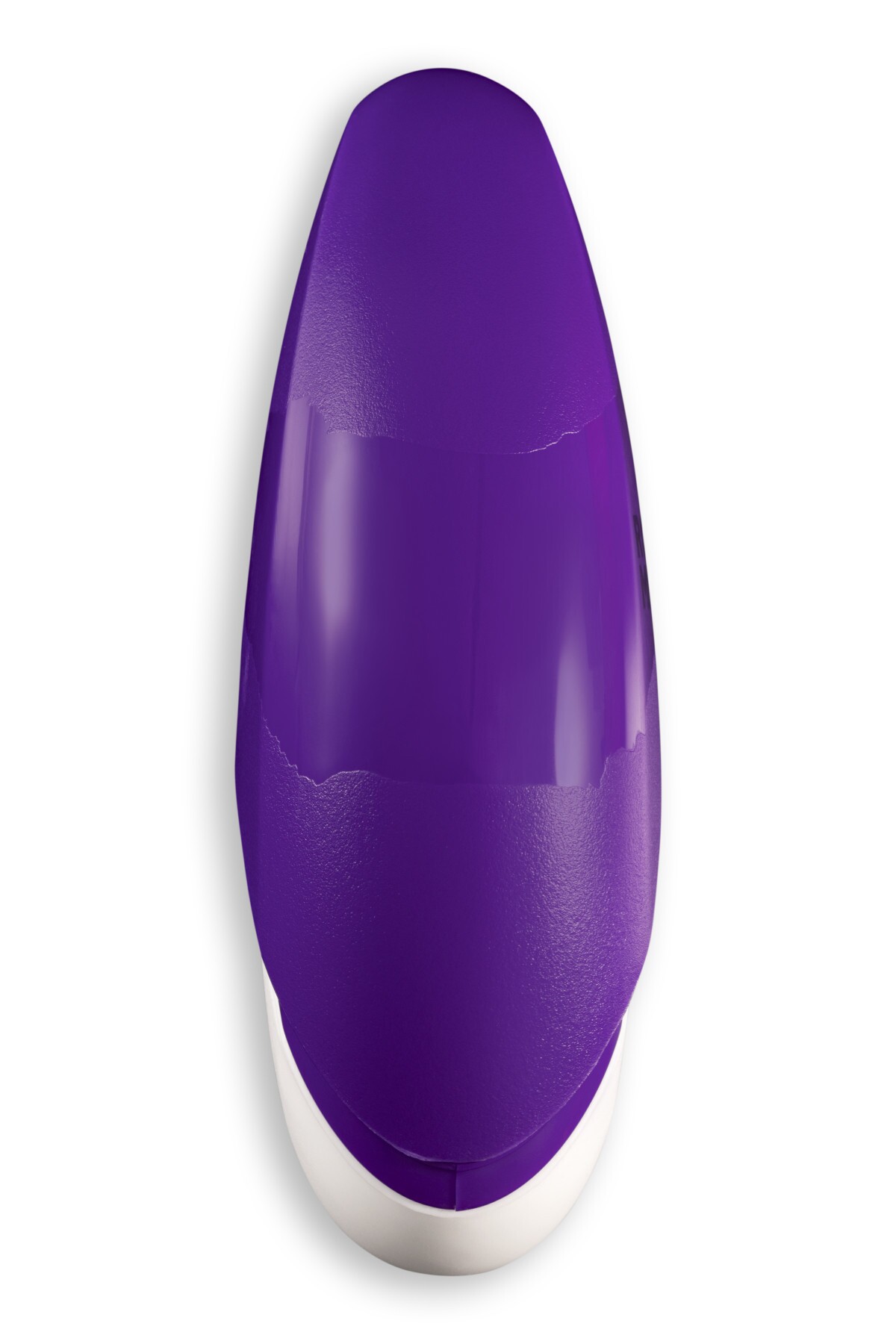 Close-up of the Purple ROMP vibrator for texture detail