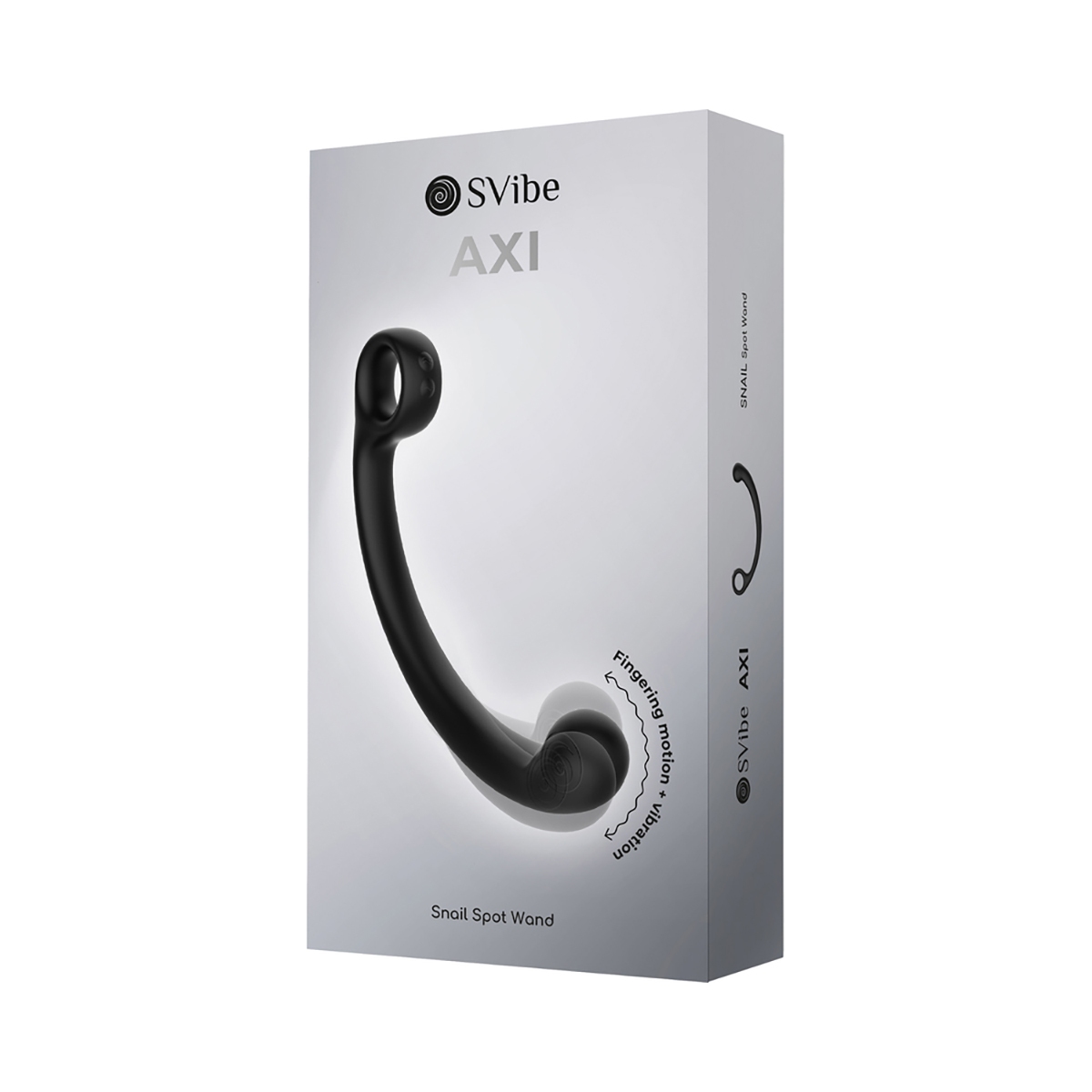 Angled view of the  Snail Vibe vibrator designed for intimate use