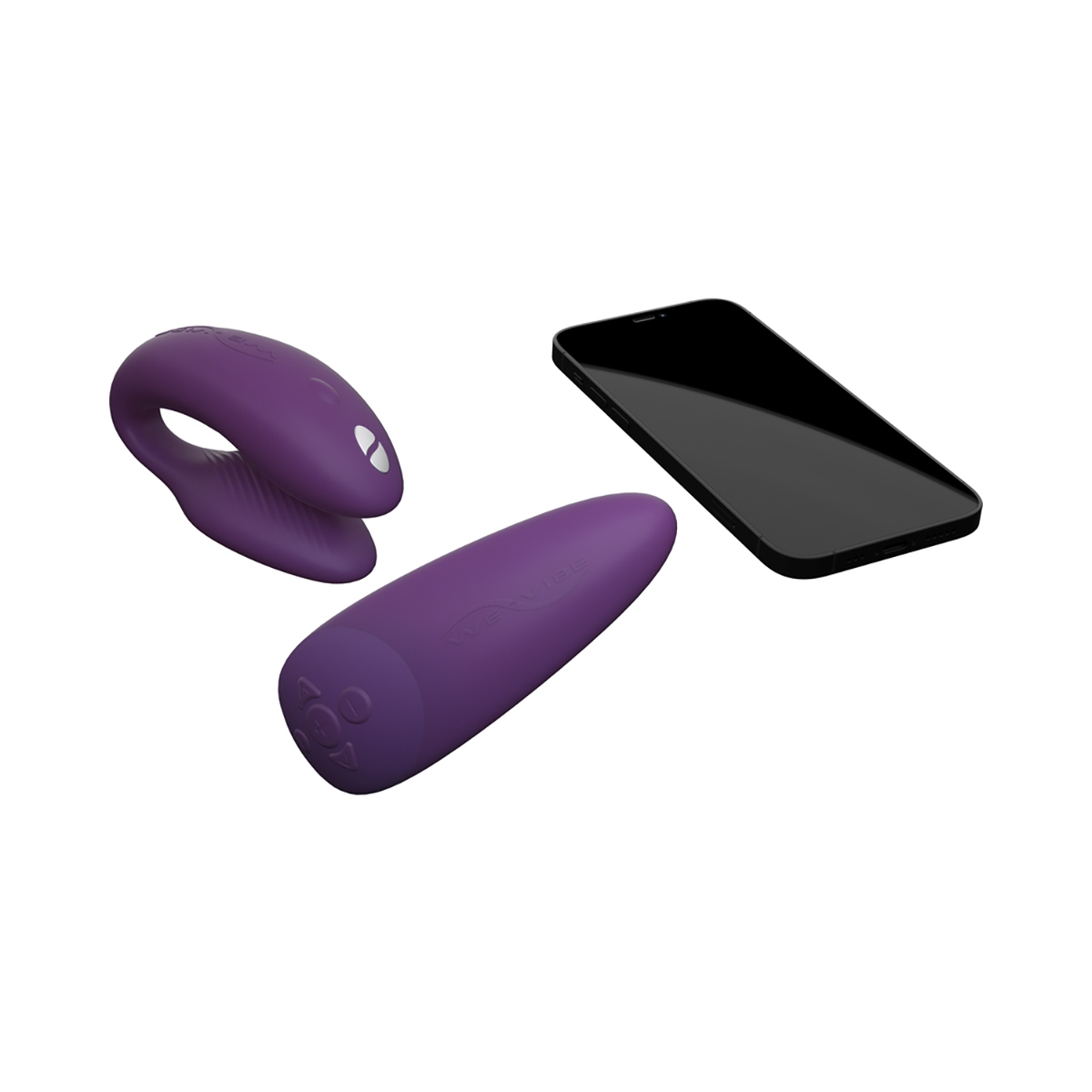 Charging setup for Purple We-Vibe vibrator including cable