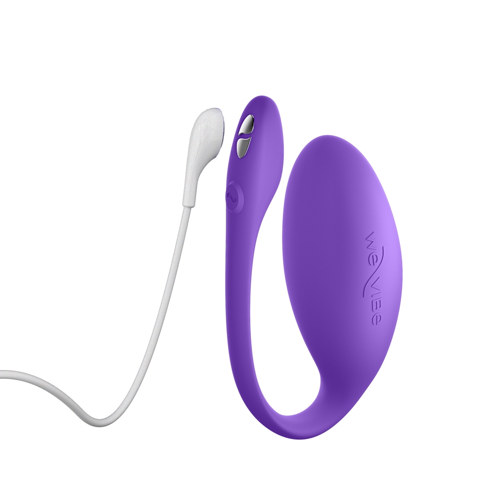 Charging setup for Purple We-Vibe vibrator including cable