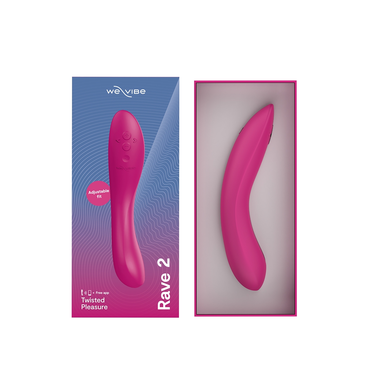 Close-up of the  We-Vibe vibrator for texture detail