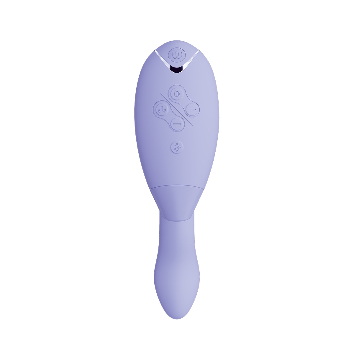 Angled view of the  Womanizer vibrator designed for intimate use