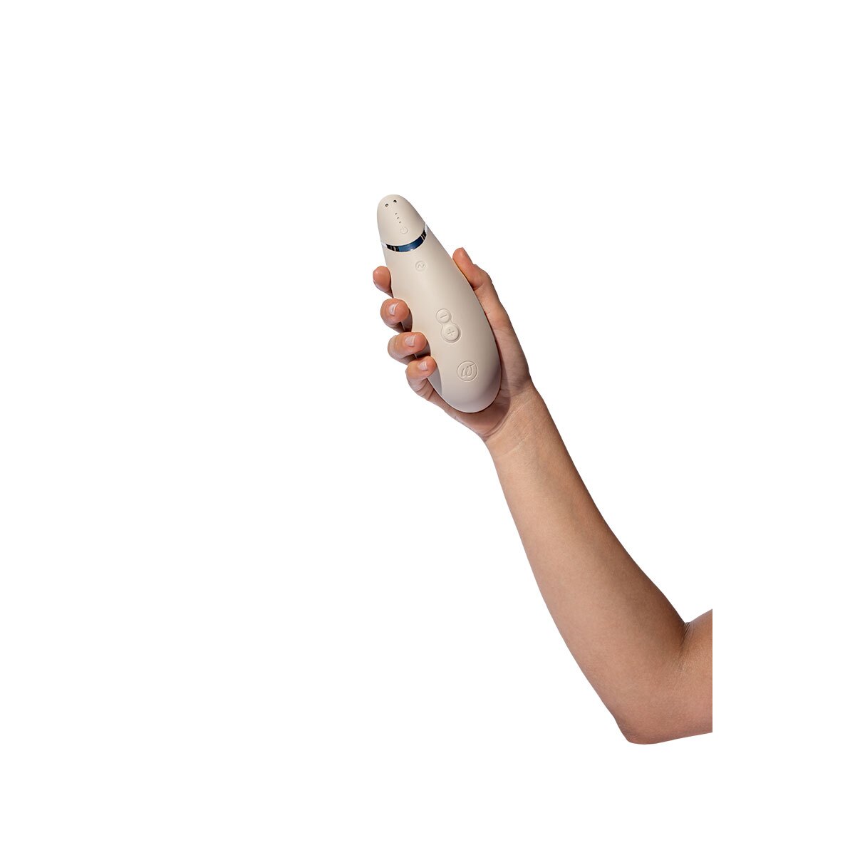 Close-up of the  Womanizer vibrator for texture detail