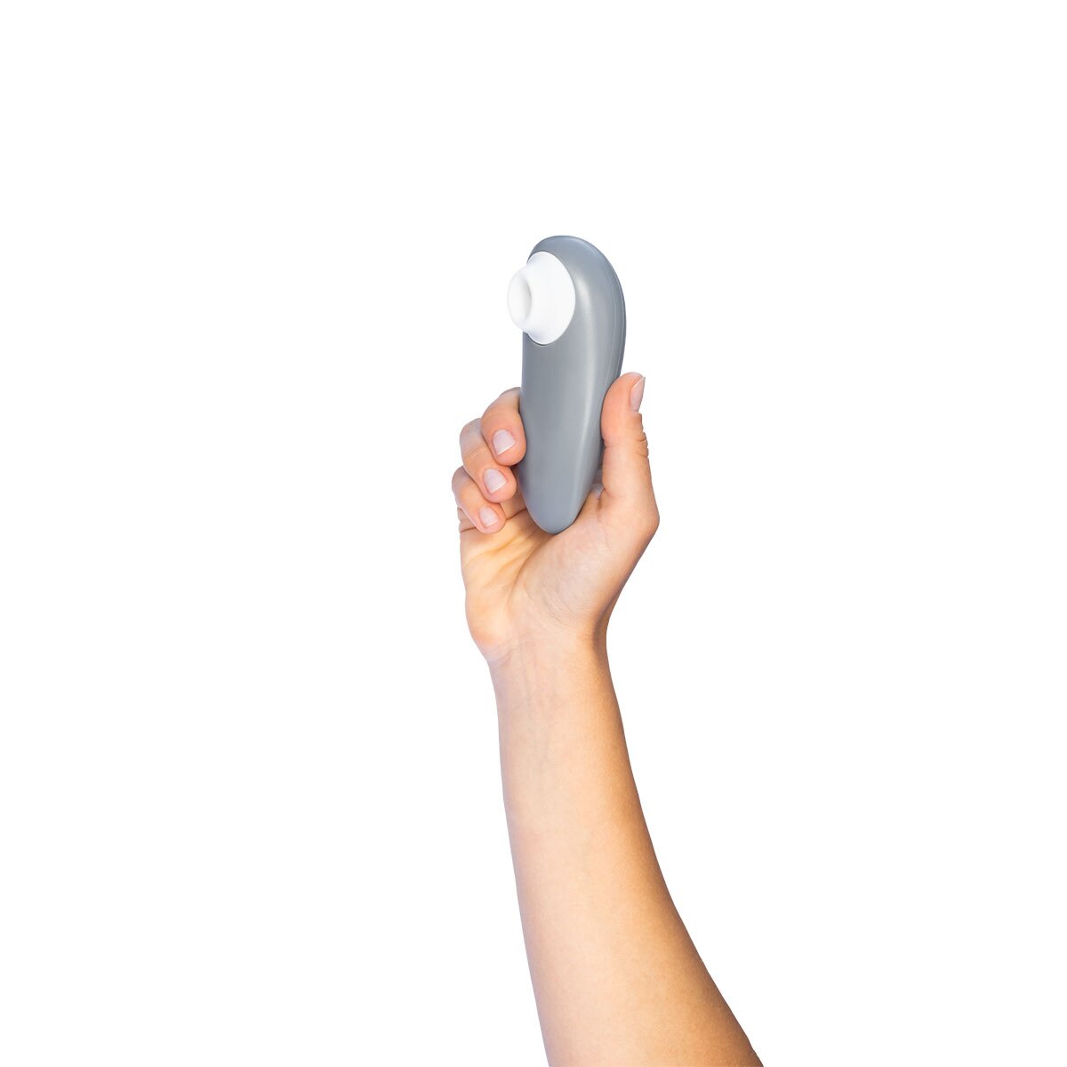 Angled view of the  Womanizer vibrator designed for intimate use