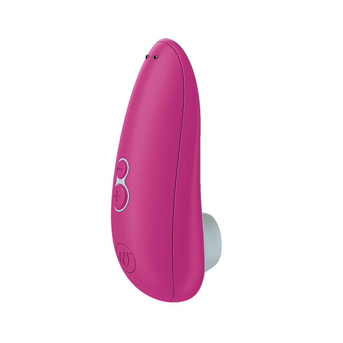 Charging setup for Pink Womanizer vibrator including cable