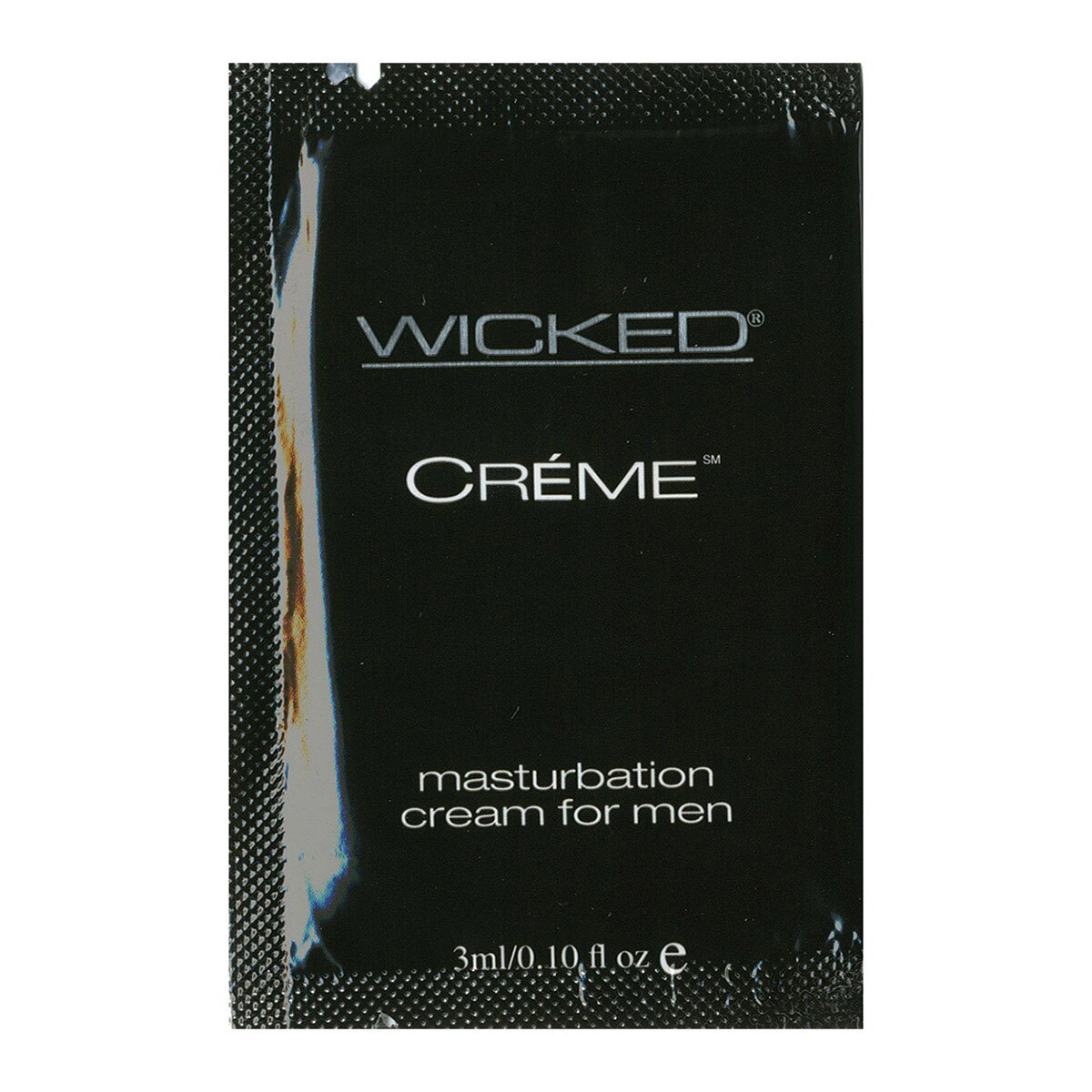 Bottle of .1 oz Water Based Lube Wicked Sensual Care showing clean, lightweight formula