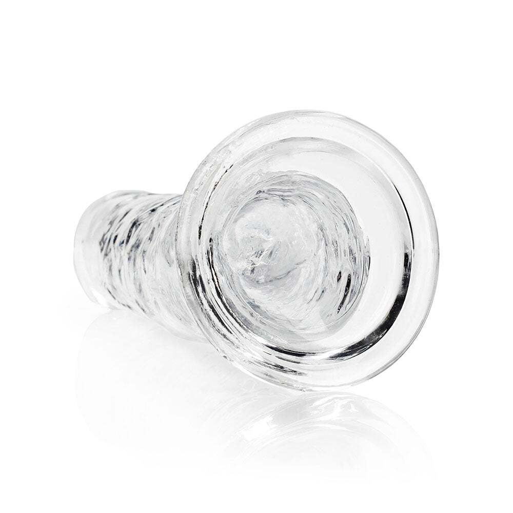 11 inch Dildo by Shots in Clear shown for pegging Her or Him