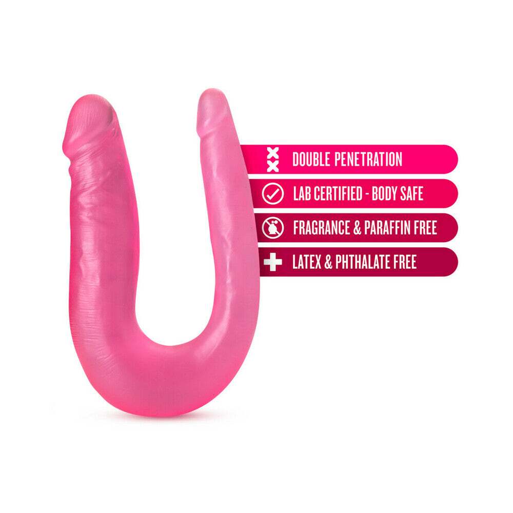 12.5 inch Dildo from Blush in Hot Pink Magenta Fuchsia designed for anal sex with Her or Him