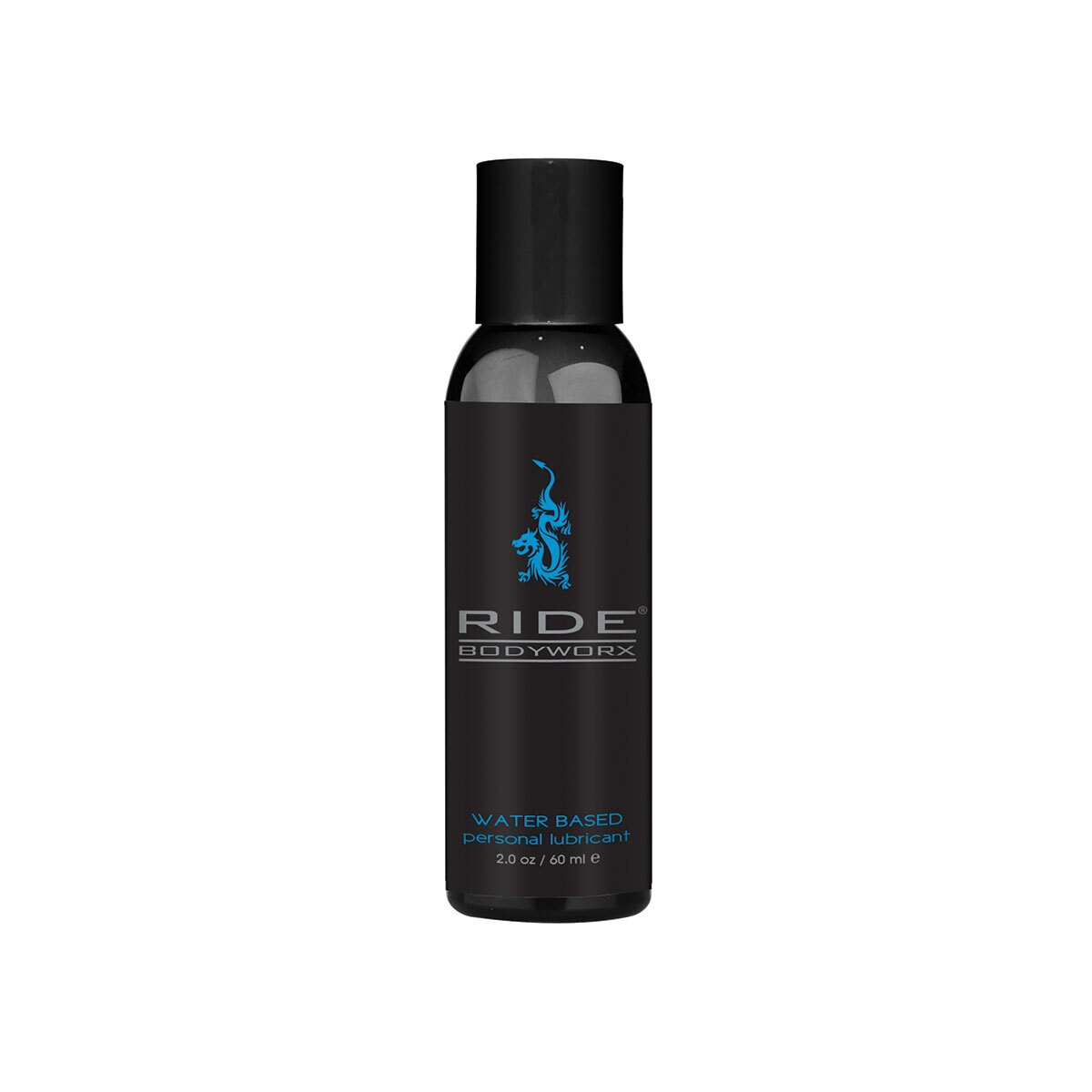 Bottle of 2 oz Water Based Lube Sliquid showing clean, lightweight formula