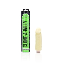 Dildo by Clone-A-Willy in Green shown for use by Her or Him