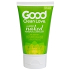 Bottle of 4 oz Plant Based Lube Good Clean Love showing botanical formula