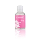 Bottle of 4.2 oz Water Based Lube Sliquid showing clean, lightweight formula