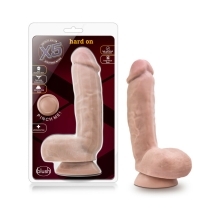 8.5 inch Dildo by Blush in Vanilla Ivory Beige shown for use by Her or Him